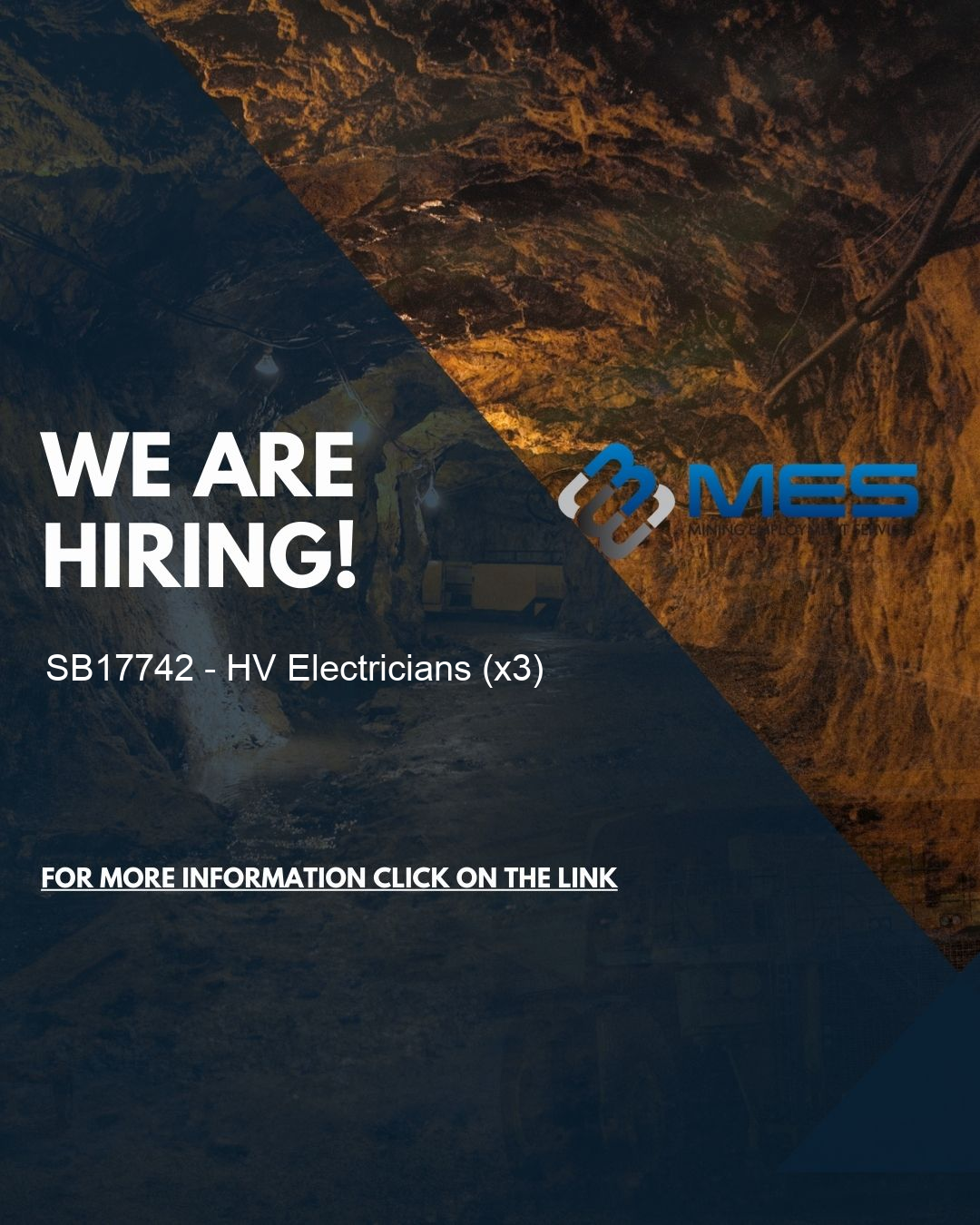 SB17742 HV Electricians (x3) Mining Employment Services