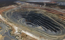 Open pit gold mine